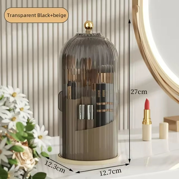 360 degree rotating makeup brush holder