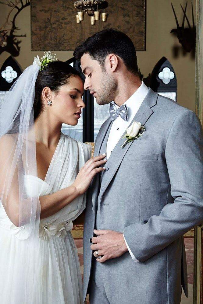 Infinity Urban Grey Tuxedo Jacket in heather grey with notch lapel, tailored for modern formalwear.