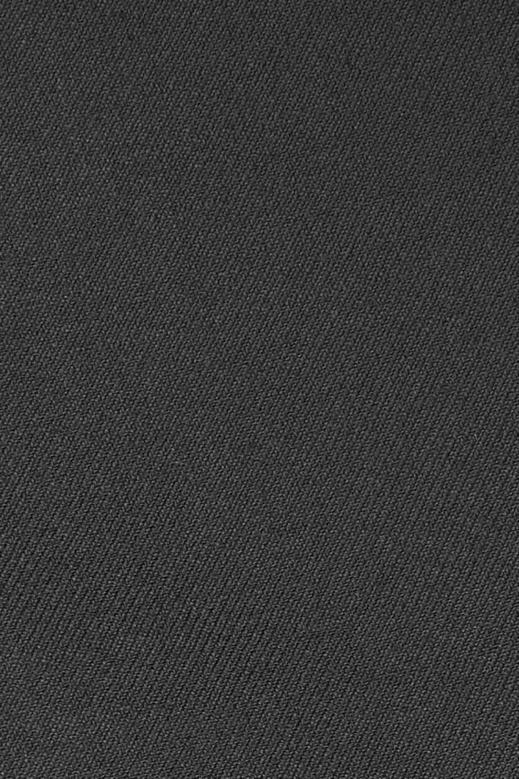 "Logan" Black Luxury Wool Blend Tuxedo Pants-1