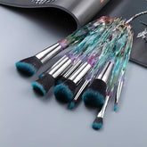 Crystal Makeup Brush Set 10PCS