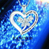 Mother Son Heart Necklace Gift
