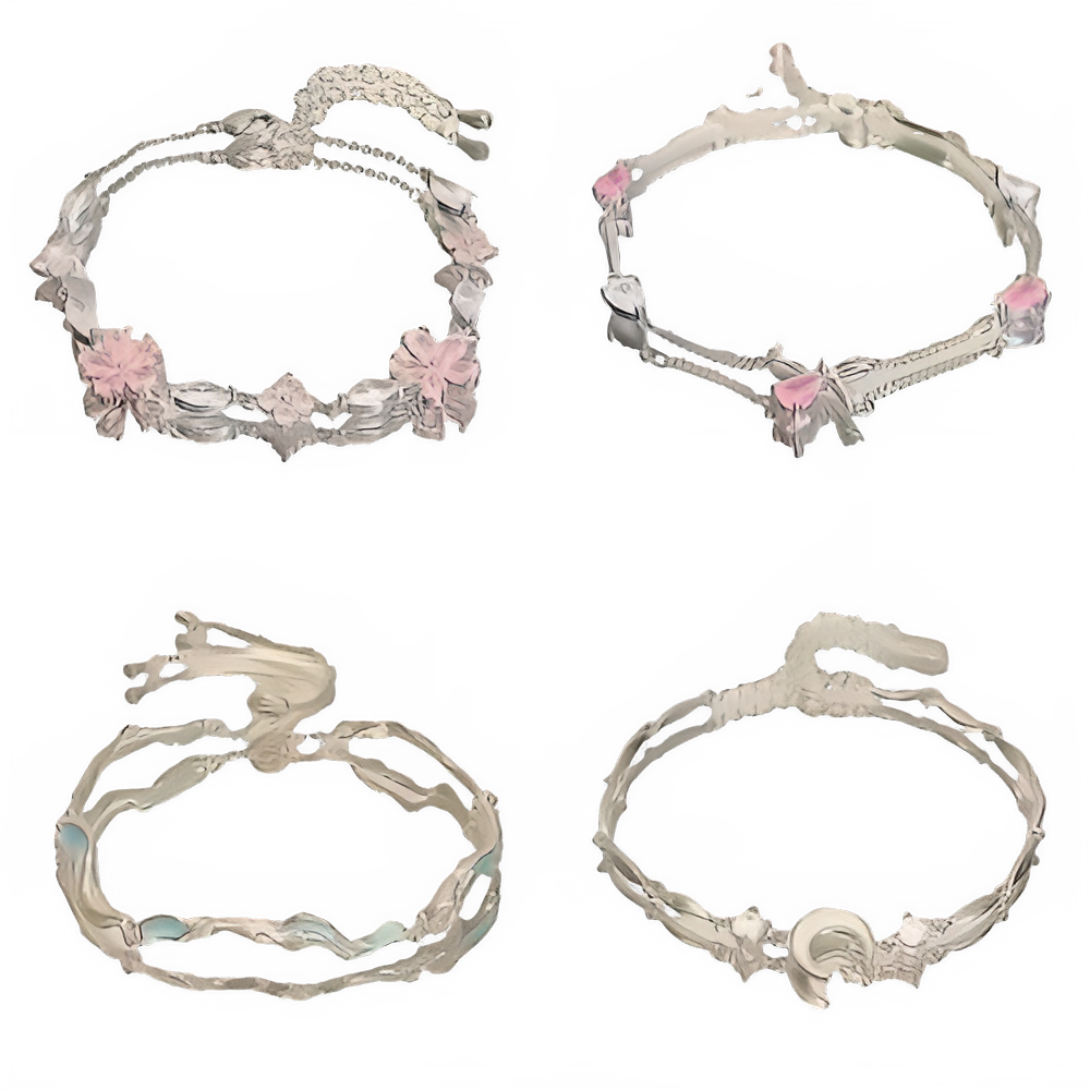 Pink Zircon Butterfly Bracelet