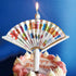 Birthday Candle with Joker Fan Banner Safe Material Unique Design Clown Pattern Candles for Decorating Birthday Theme Party Cake