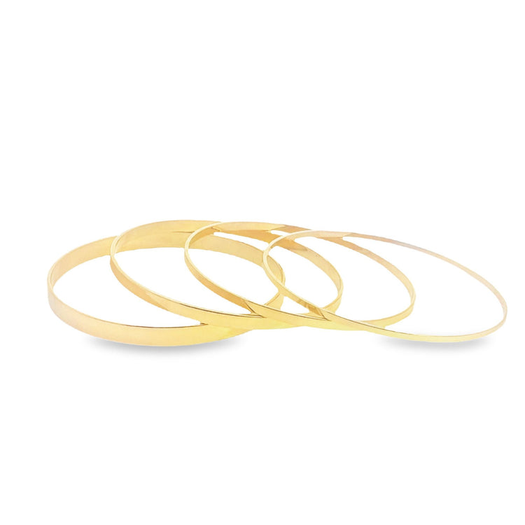 18K Gold Filled Plain Bangle (B72-B75)-0