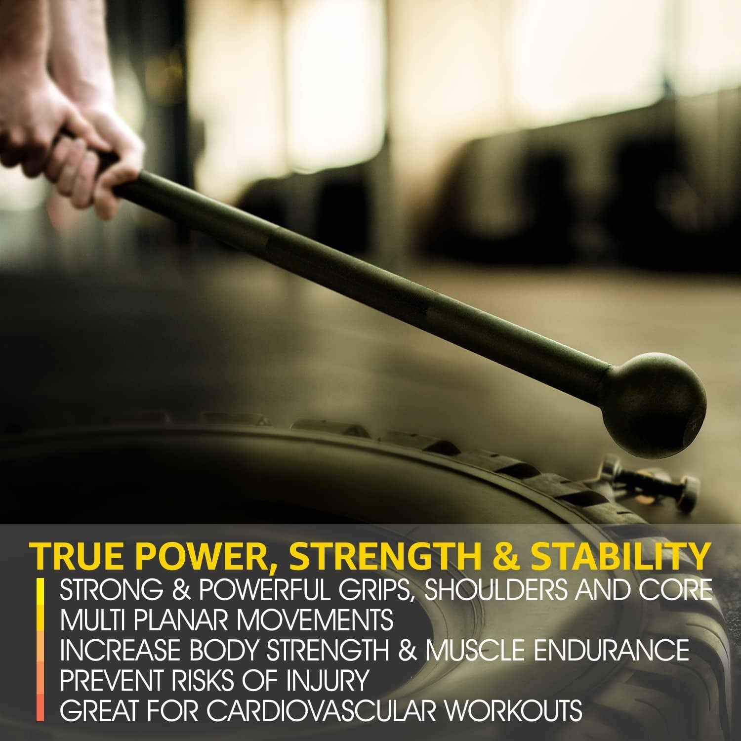 Steel Mace Bell Strength Training Tool