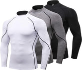 3 Pack Mens Compression TopsXL