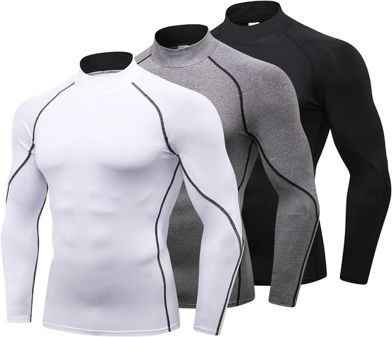 3 Pack Mens Compression TopsXL