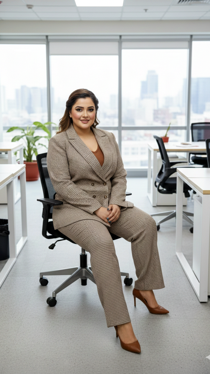 Women’s Plus Size Formal Co-Ord Set