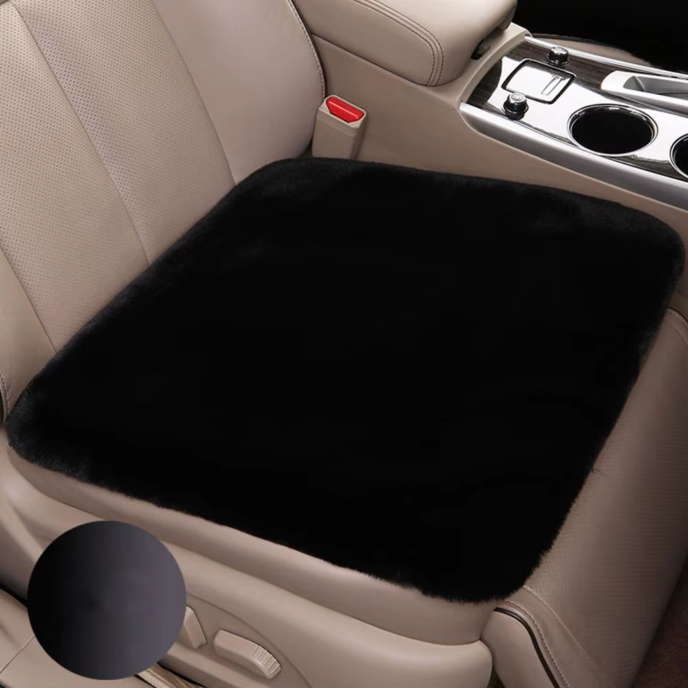 1PC Winter Warm Car Seat Cover Front Rear Cushion Plush Pad Protector Mat Soft Comfortable Chair Cushion Accessories Universal