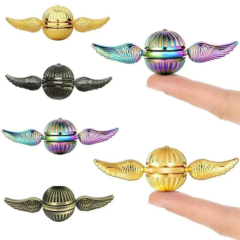 Funny Fidget Spinner Toys Metal anti Stress Hand Spinner Toys Spinning Gyro Finger Rotation Gyroscope Toy for Kids Adult Gifts