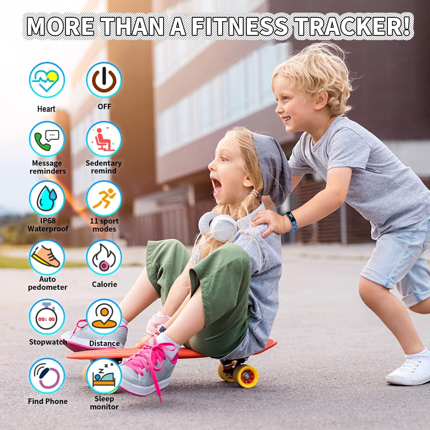Kids Fitness Tracker Watch 11M