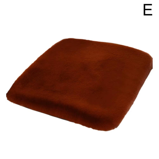1PC Winter Warm Car Seat Cover Front Rear Cushion Plush Pad Protector Mat Soft Comfortable Chair Cushion Accessories Universal