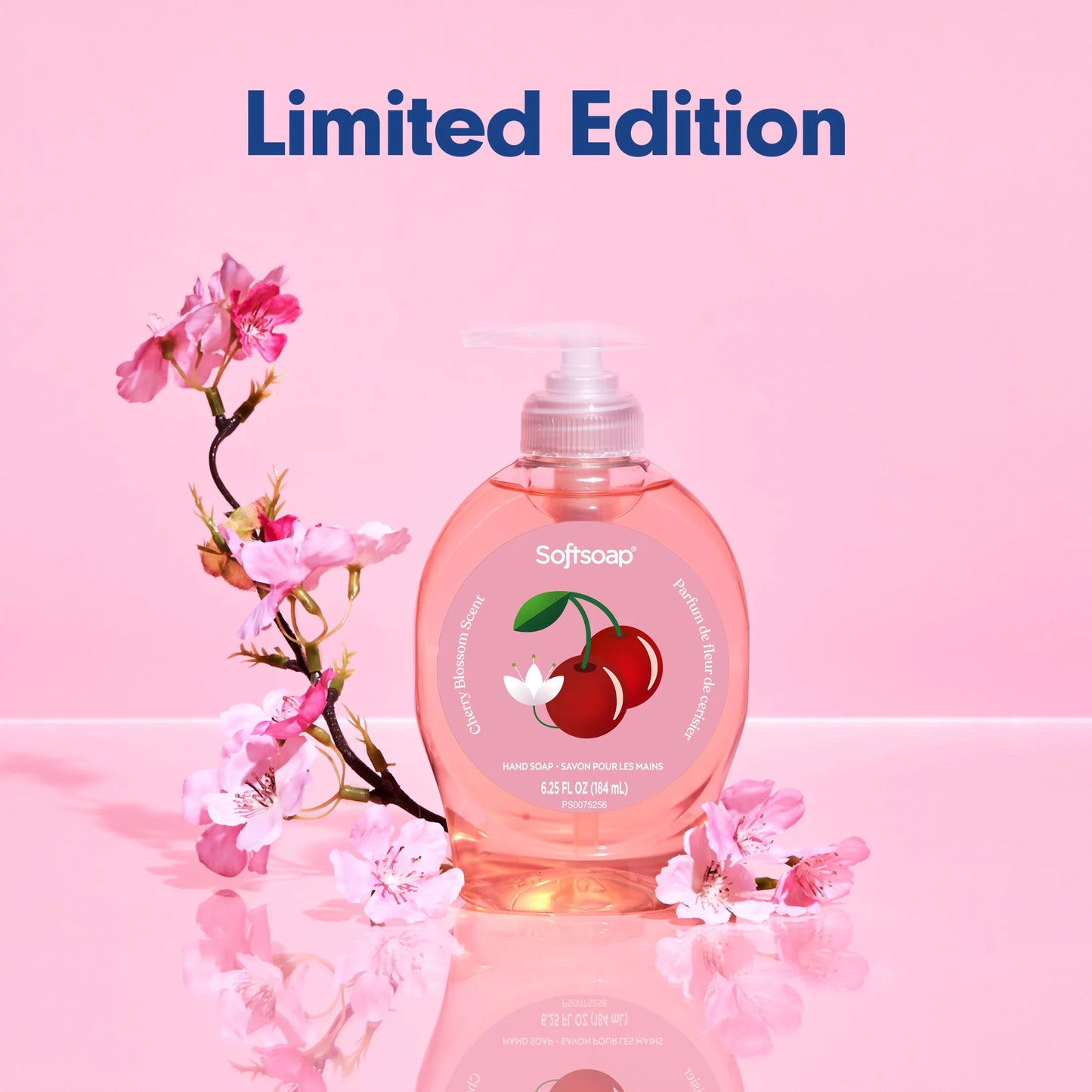 Limited Edition Cherry Blossom Liquid Hand Soap, 6.25 Fl Oz Pump Bottle