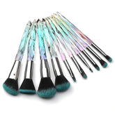 Crystal Makeup Brush Set 10PCS