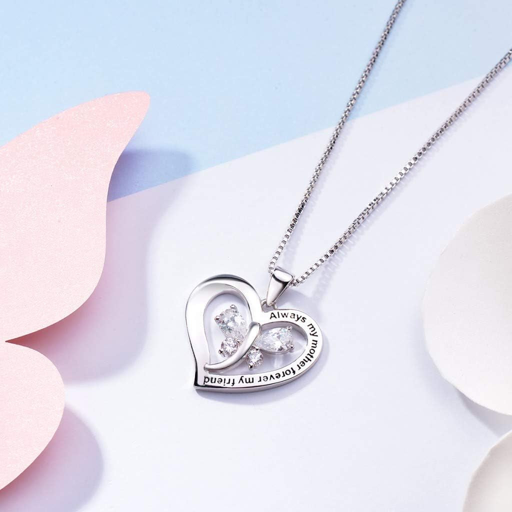 Mother Son Heart Necklace Gift