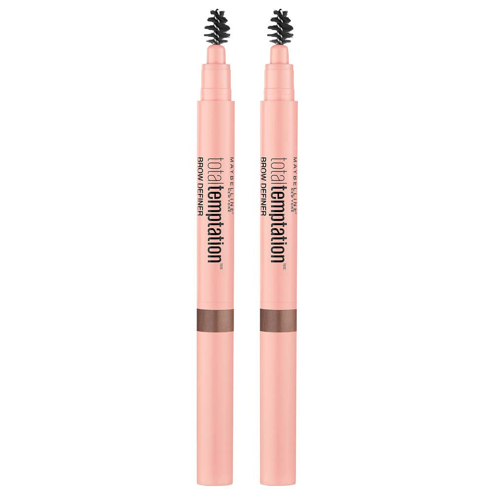 Total Temptation Eyebrow Definer Pencil, Soft Brown, 2 Count