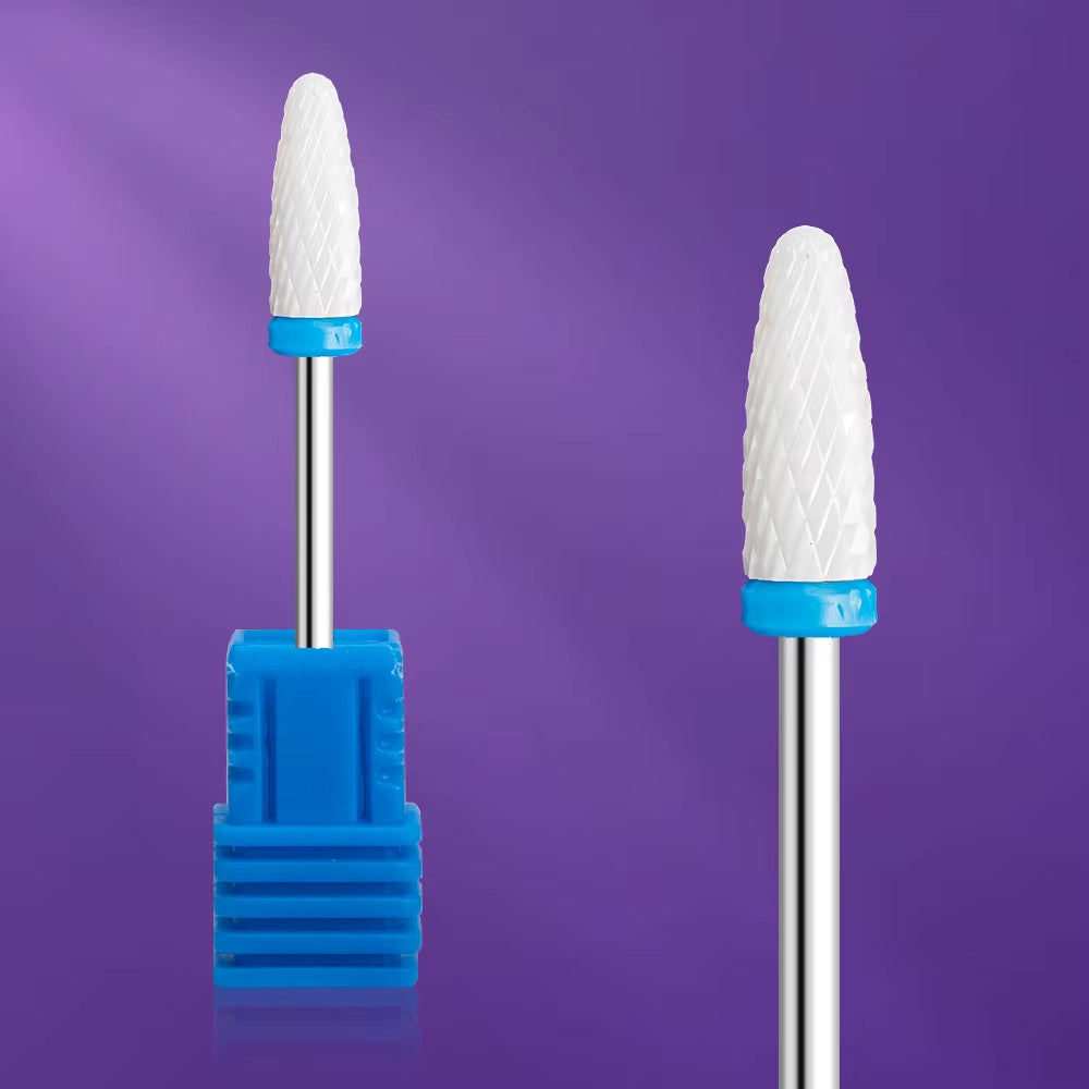 Ceramic Tungsten Carbide Nail Drill Bit Rotate Burr Milling Nail Cutter Bits Electric Drill Machine for Manicure Pedicure Tools