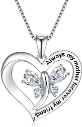 Mother Son Heart Necklace Gift