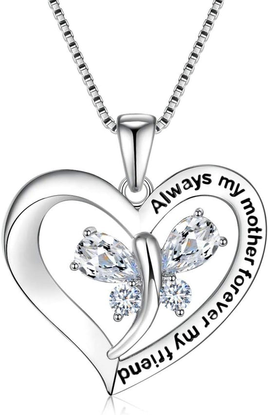 Mother Son Heart Necklace Gift