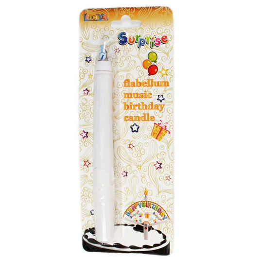 Birthday Candle with Joker Fan Banner Safe Material Unique Design Clown Pattern Candles for Decorating Birthday Theme Party Cake