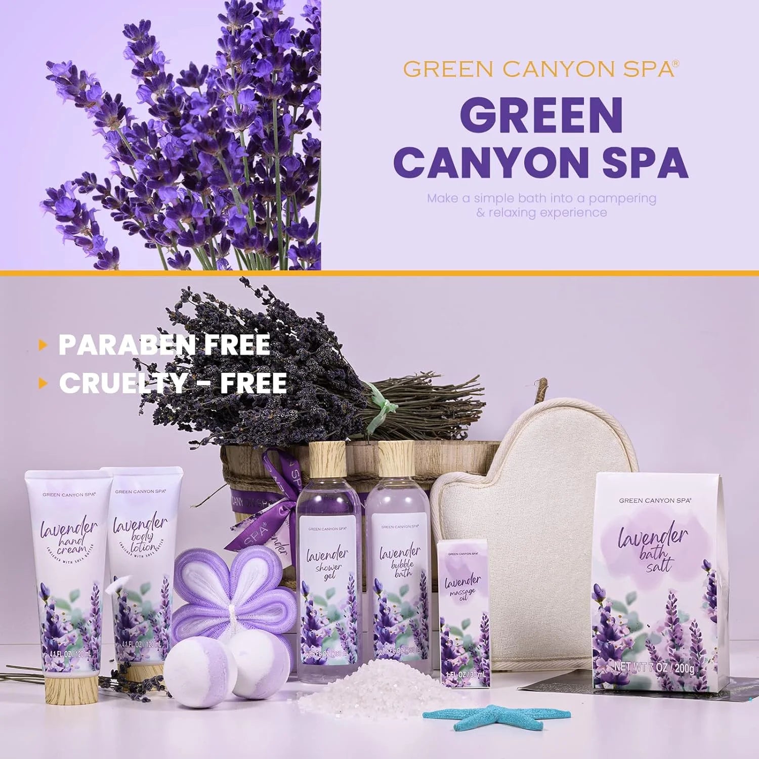 Relaxing Lavender Spa Gift Set