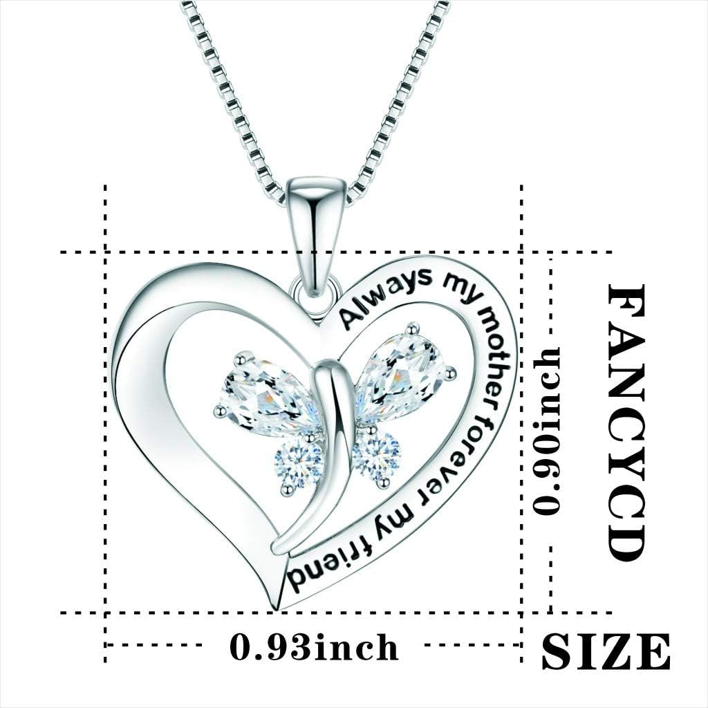 Mother Son Heart Necklace Gift