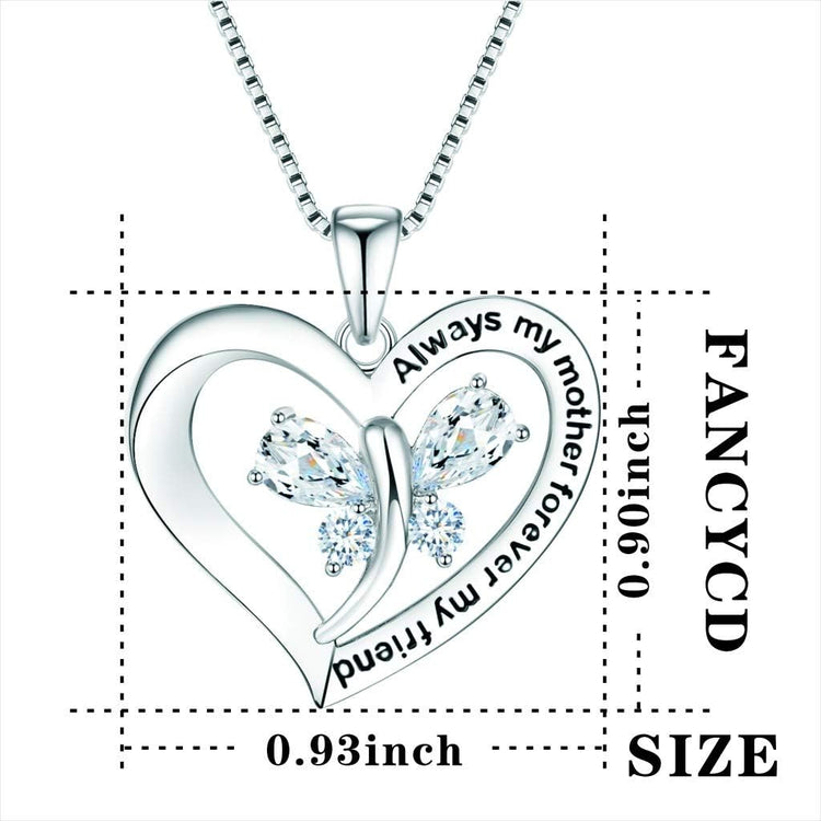 Mother Son Heart Necklace Gift