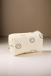 Zenana Smiley Corduroy Cosmetic Bag