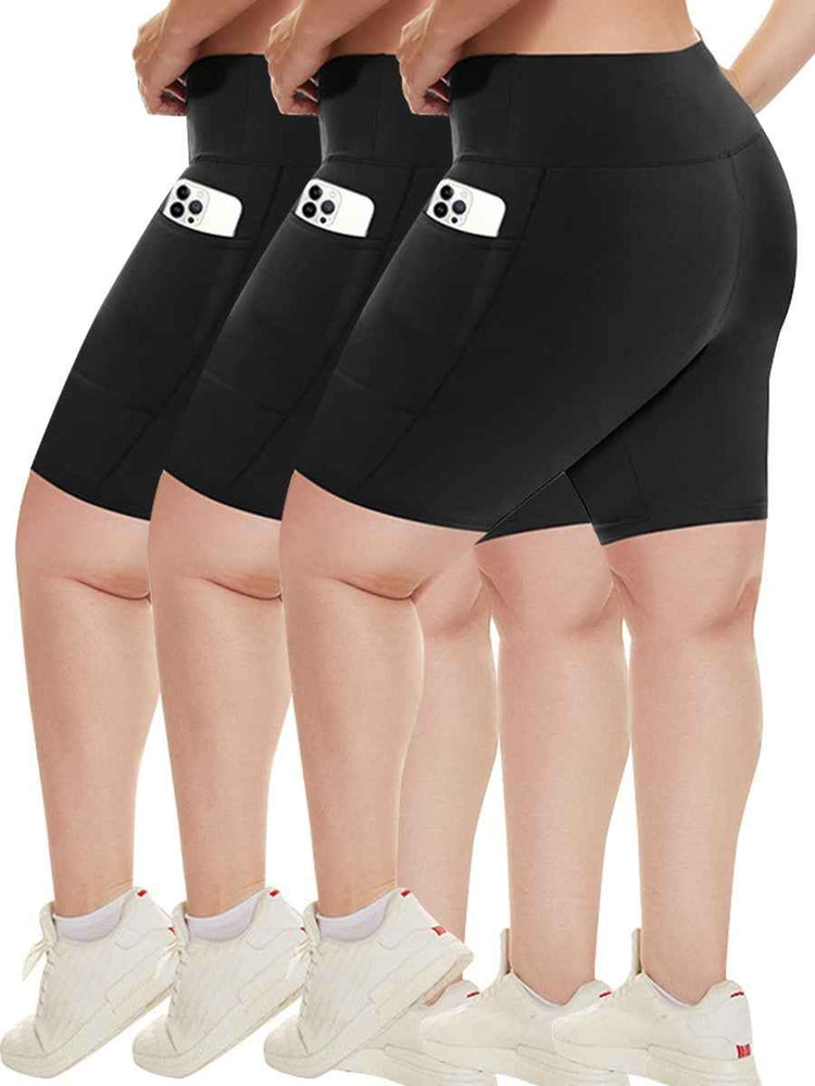 Plus Size Buttery Soft Biker Shorts 3 PACK
