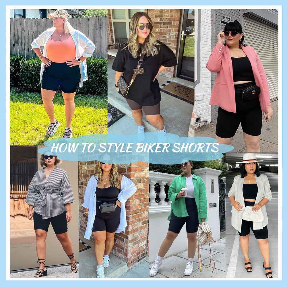 Plus Size Buttery Soft Biker Shorts 3 PACK
