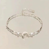 Pink Zircon Butterfly Bracelet