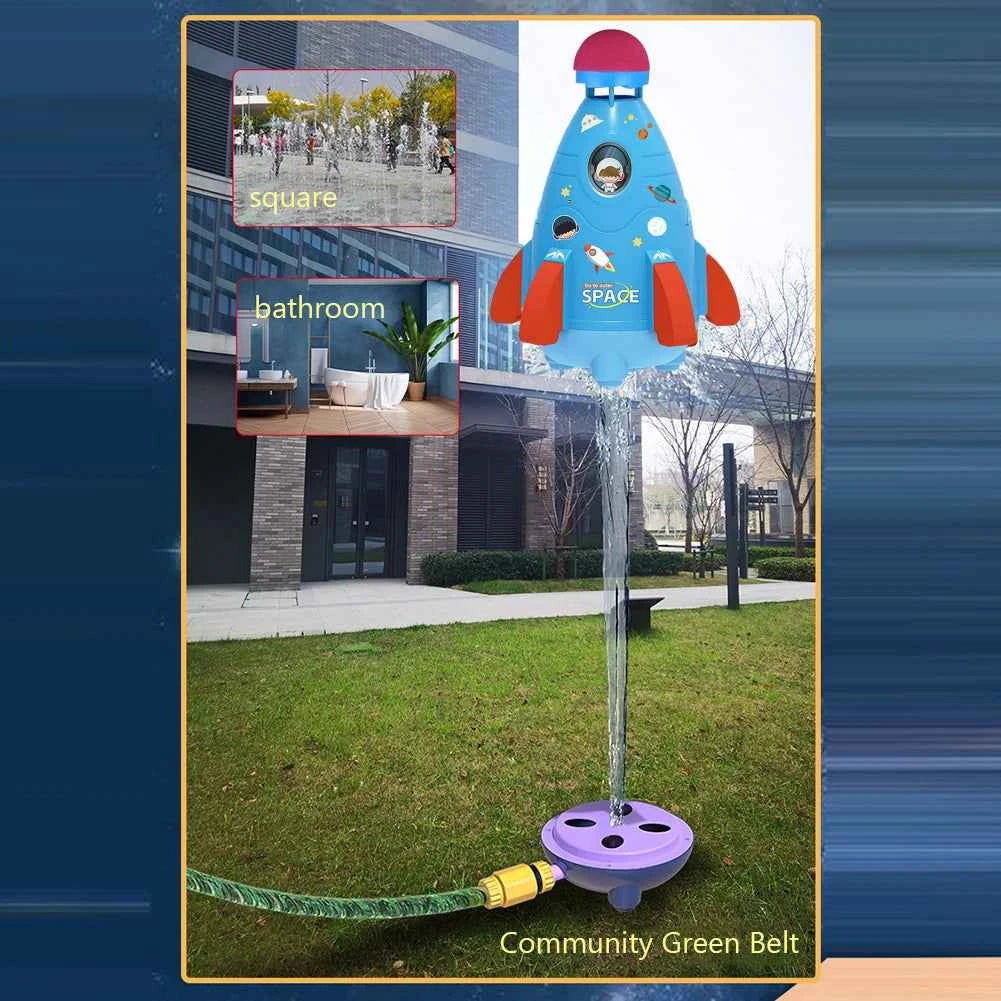 Space Rocket Water Sprinkler Toy