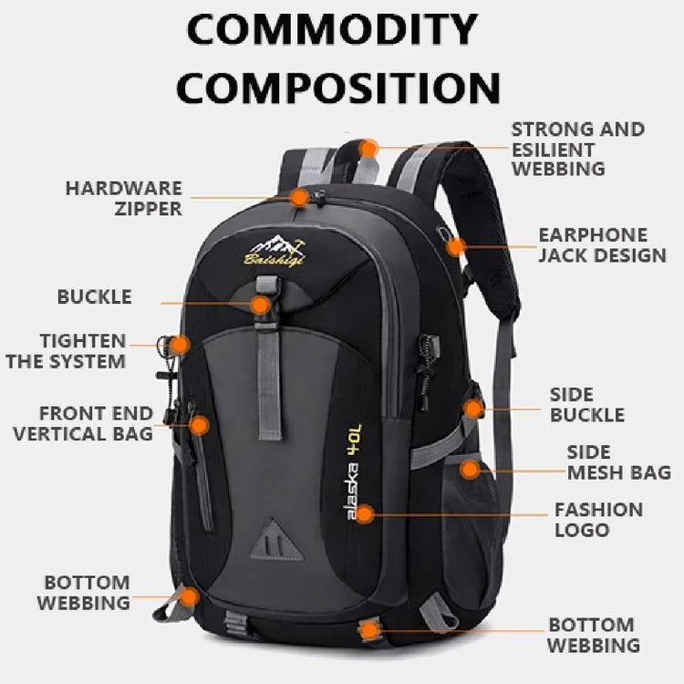 40L Waterproof Travel Backpack