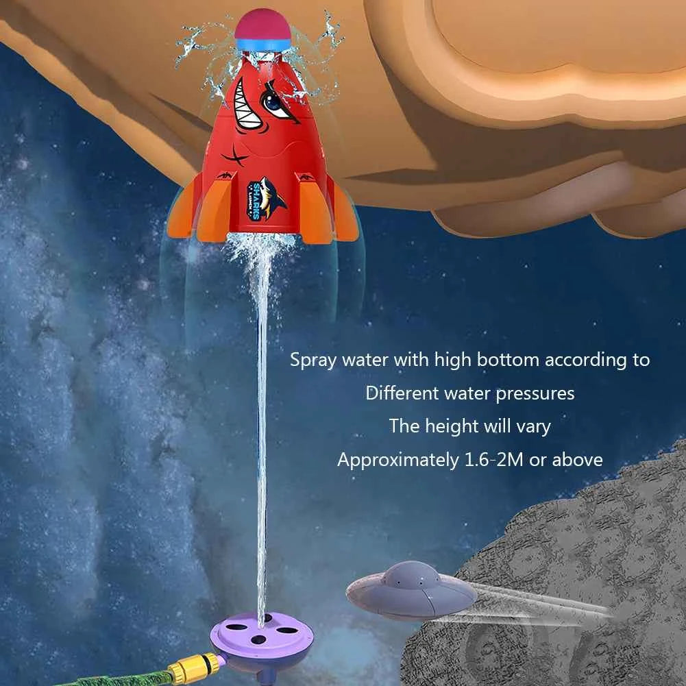 Space Rocket Water Sprinkler Toy