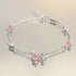 Pink Zircon Butterfly Bracelet