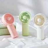 2025 Cute Mini Fan Portable Handheld Fan Lightweight Handy Fan Pocket Size Low Noise Small Electric Fan Student Gift Outdoor Fan