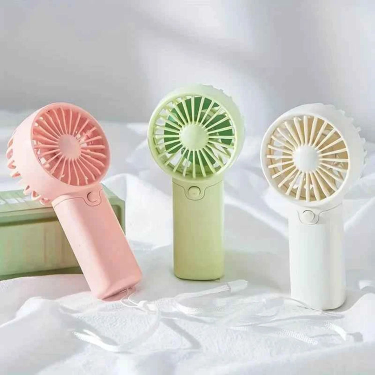 2025 Cute Mini Fan Portable Handheld Fan Lightweight Handy Fan Pocket Size Low Noise Small Electric Fan Student Gift Outdoor Fan