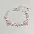 Pink Zircon Butterfly Bracelet