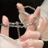 Pink Zircon Butterfly Bracelet