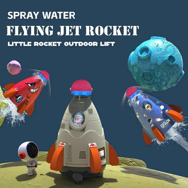 Space Rocket Water Sprinkler Toy