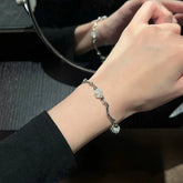 Pink Zircon Butterfly Bracelet
