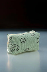 Zenana Smiley Corduroy Cosmetic Bag