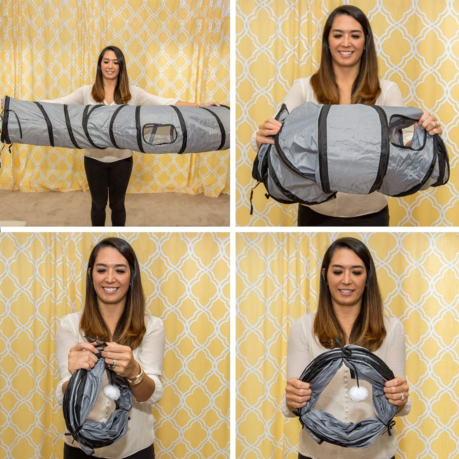 Collapsible Cat Tunnel Toy Fun