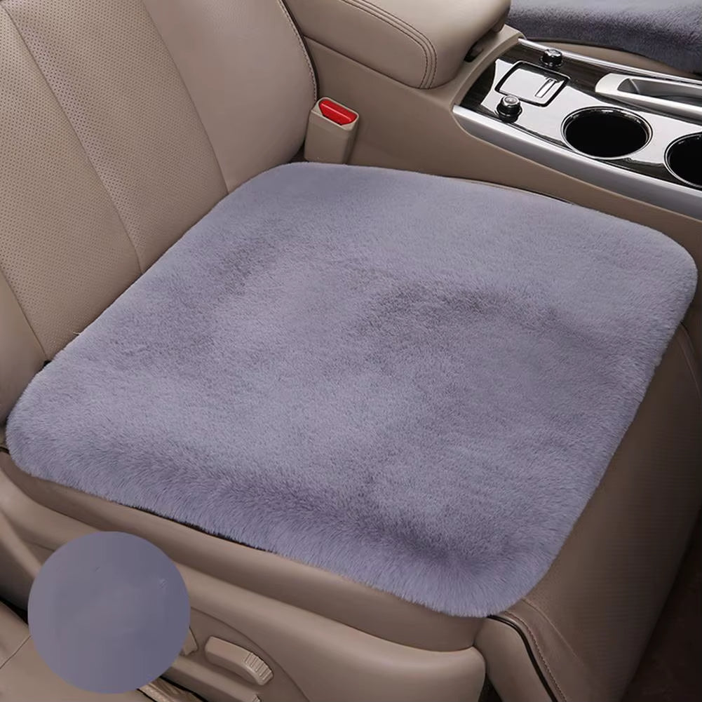 1PC Winter Warm Car Seat Cover Front Rear Cushion Plush Pad Protector Mat Soft Comfortable Chair Cushion Accessories Universal
