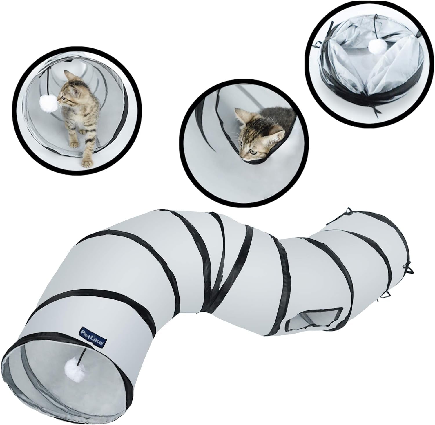 Collapsible Cat Tunnel Toy Fun