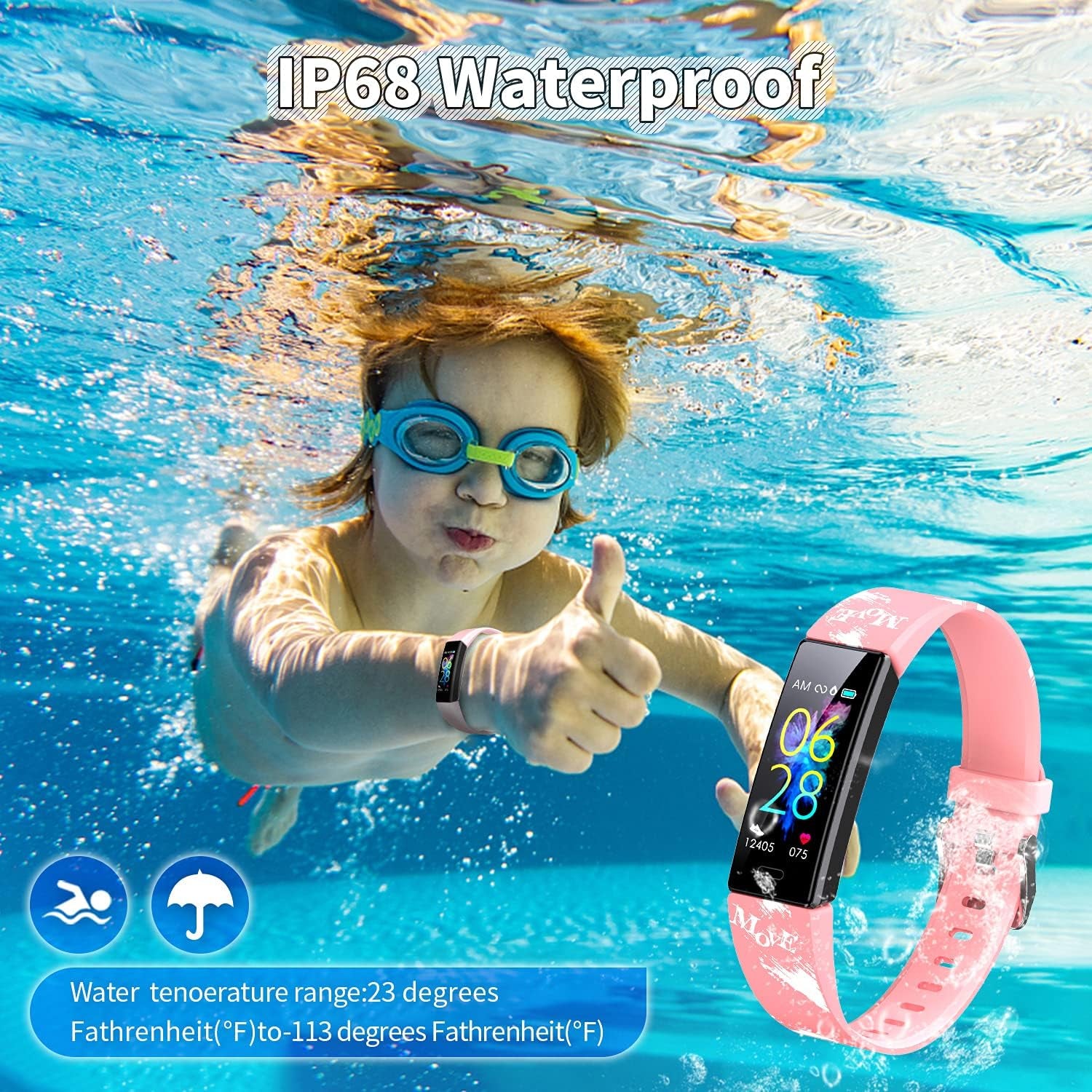 Kids Fitness Tracker Watch 11M