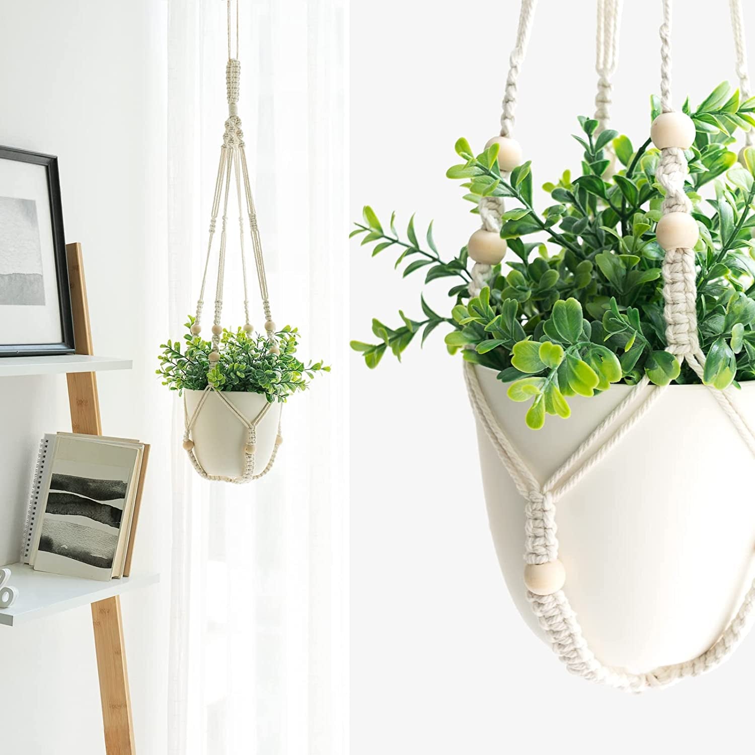 Macrame Hanging Plant Pots 3Ps