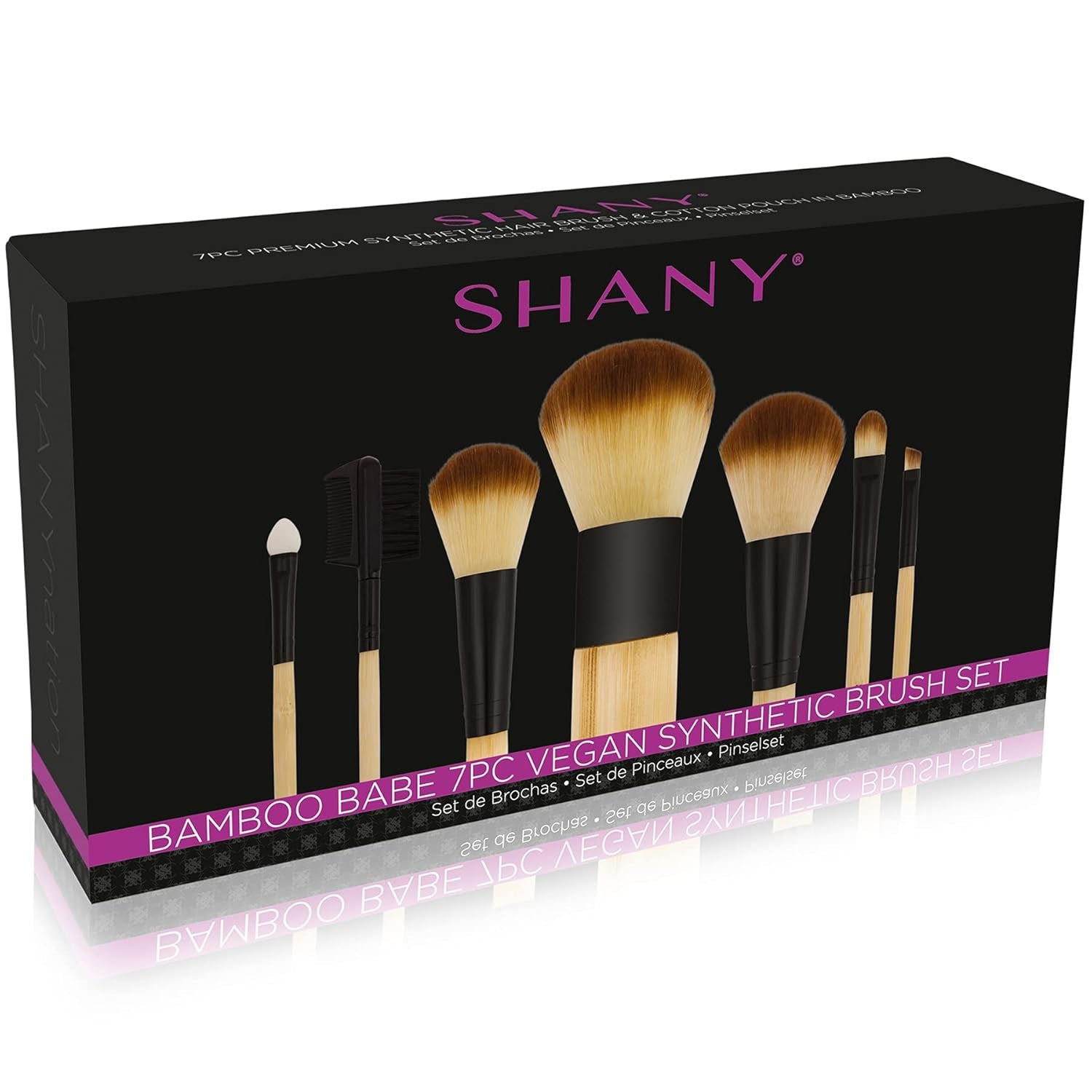 7Pc Bamboo Vegan Makeup Brushs