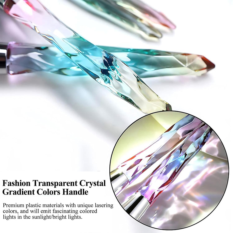Crystal Makeup Brush Set 10PCS