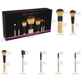 7Pc Bamboo Vegan Makeup Brushs
